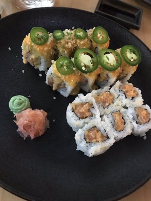 Photo of Yami Sushi Bistro - Prague, PR, CZ. Spicy sake maki, kamikze roll