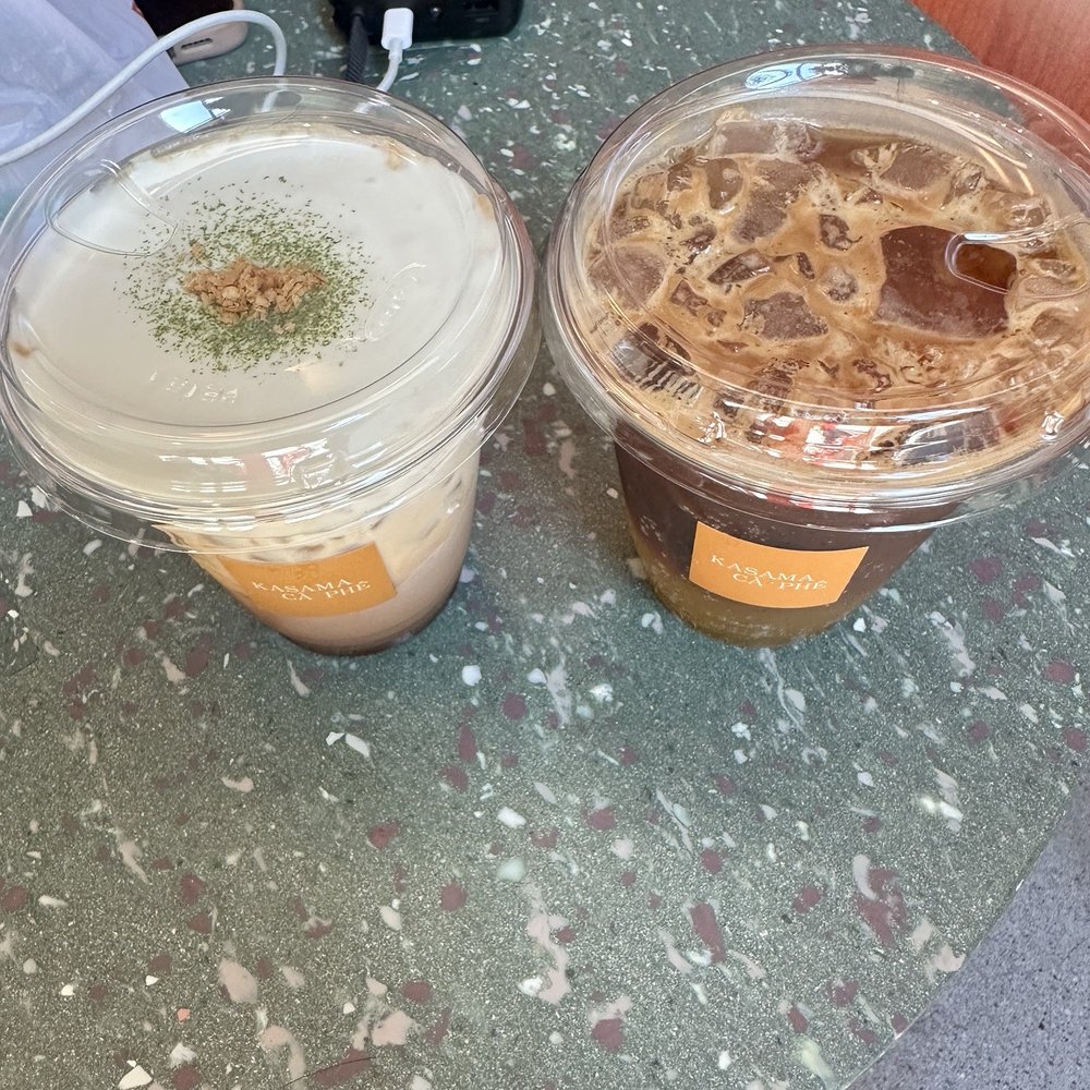 Kasama Cà Phê - Left Pandan. Right kalamansi spritz - Coffee & Tea Near Me - San Jose, California Kasama Cà Phê - Left Pandan. Right kalamansi spritz - Coffee & Tea Near Me - San Jose, California
