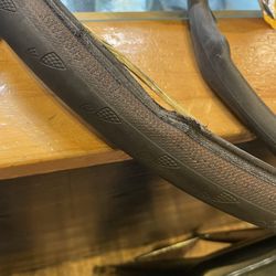 The Bicycle Stand - Tire that was damaged