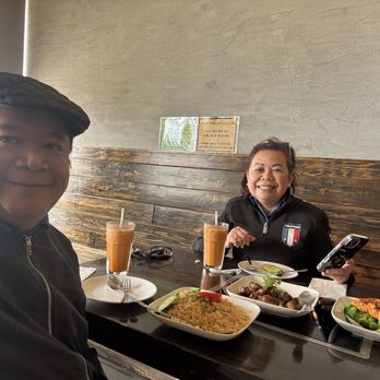 Shine Thai Cuisine - Me & My Co Worker Enjoying Our Food. - Thai Near Me - Daly City, California Shine Thai Cuisine - Me & My Co Worker Enjoying Our Food. - Thai Near Me - Daly City, California