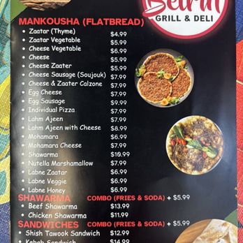 Beirut Grill and Deli - Menu - Mediterranean Near Me - Oviedo, Florida