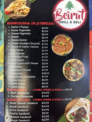 Menu photo 1 Beirut Grill and Deli Oviedo, FL