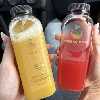 Pure Squeeze Juice Bar - POG and Raspberry Blood - Juice Bars & Smoothies Near Me - San Diego, California