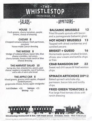 Menu photo 5 The Whistlestop Trinidad, TX Menu photo 5 The Whistlestop Trinidad, TX