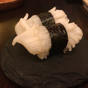 Sushi Prince - Ika, with a good amount of wasabi underneath. - Japanese Near Me - Fairfax, Virginia Sushi Prince - Ika, with a good amount of wasabi underneath. - Japanese Near Me - Fairfax, Virginia