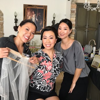 Bright Crystal Studio - Bridal makeup and hair by Rena. (Bride in middle). Matron of honor makeup by Yuko - Makeup Artists Near Me - Torrance, California Bright Crystal Studio - Bridal makeup and hair by Rena. (Bride in middle). Matron of honor makeup by Yuko - Makeup Artists Near Me - Torrance, California
