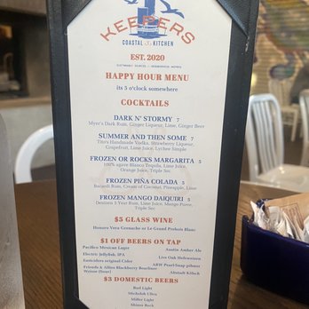 Keepers Coastal Kitchen - Happy hour cocktail menu - Seafood Near Me - Austin, Texas Keepers Coastal Kitchen - Happy hour cocktail menu - Seafood Near Me - Austin, Texas