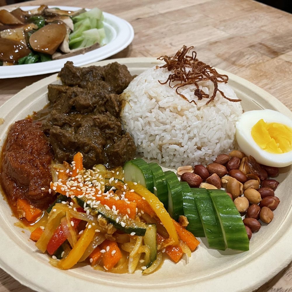 Sago - Nasi Lemak with Beef Rendang - Malaysian Near Me - Cincinnati, Ohio Sago - Nasi Lemak with Beef Rendang - Malaysian Near Me - Cincinnati, Ohio