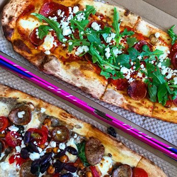 &pizza - American honey (top right)- contrast of honey with margarita flavors is BOMB and Moonstruck (bottom left)- good truffle flavor - Pizza Near Me - Alexandria, Virginia