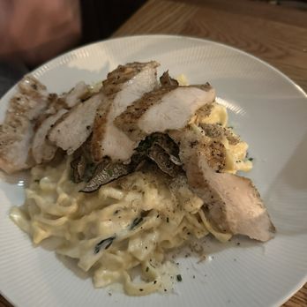 Credence - Black truffle linguine with added chicken - New American Near Me - Houston, Texas