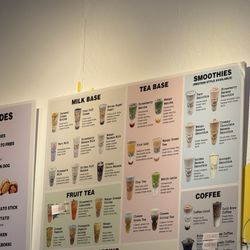 Big Bang Boba & Chicken - Drink menu