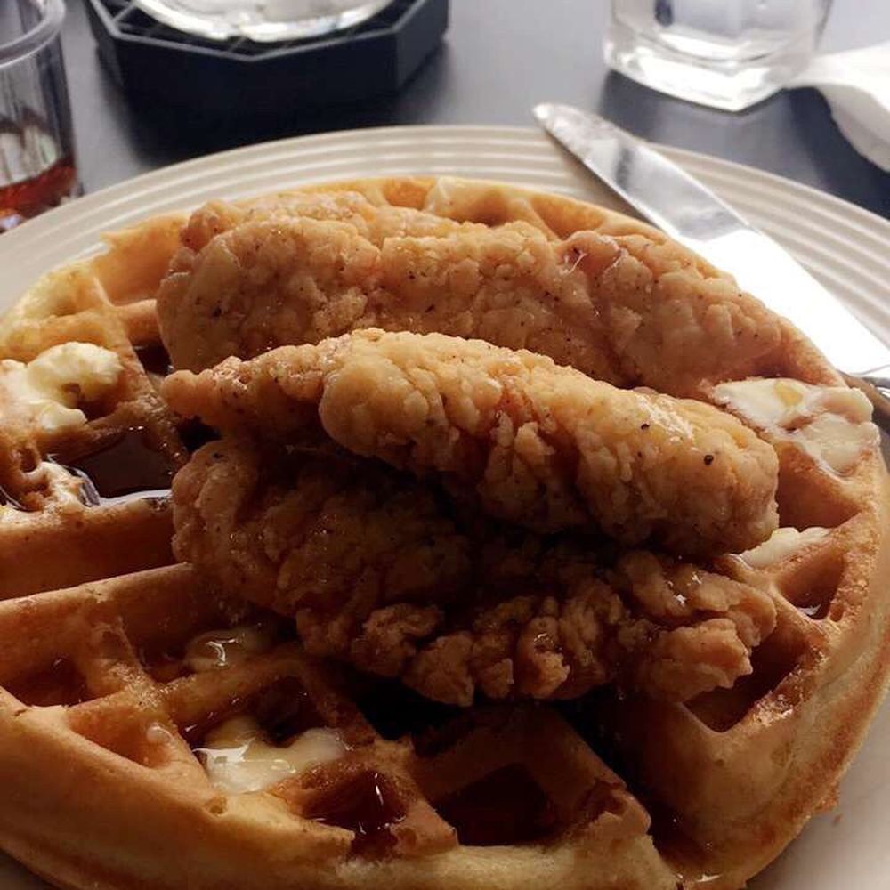 Stacked - Chicken 'N waffles! Amazing - Breakfast & Brunch Near Me - Oak Lawn, Illinois Stacked - Chicken 'N waffles! Amazing - Breakfast & Brunch Near Me - Oak Lawn, Illinois