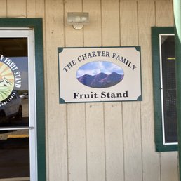 the front door of the charter family fruit stand the front door of the charter family fruit stand