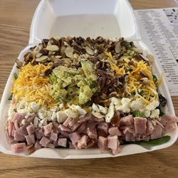 Salads On Demand - I can't even tell you but I'm sure he loaded it with all the veggies and some meat. (Coworker's CYO)