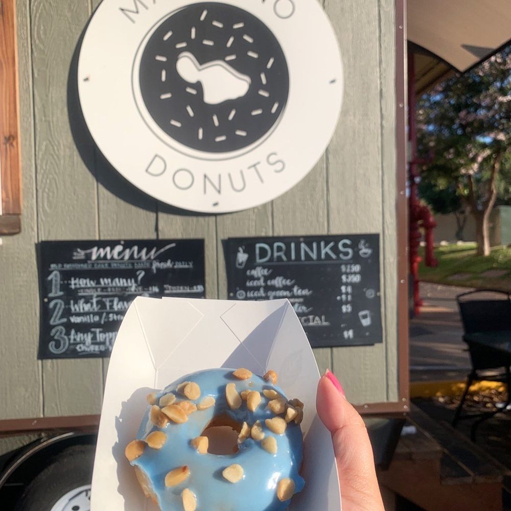 Maui Ono Donuts - Coconut glaze topped with macadamia nuts @veefoodlife - Donuts Near Me - Kihei, Hawaii Maui Ono Donuts - Coconut glaze topped with macadamia nuts @veefoodlife - Donuts Near Me - Kihei, Hawaii