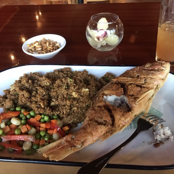 Oh Ceviche - Ooooops was so hungry that I dug in before posting my picture. The fish was very well seasoned. - Peruvian Near Me - Davie, Florida
