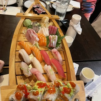 Sushi Wen - a wooden boat filled with sushi - Japanese Near Me - Staten Island, New York Sushi Wen - a wooden boat filled with sushi - Japanese Near Me - Staten Island, New York
