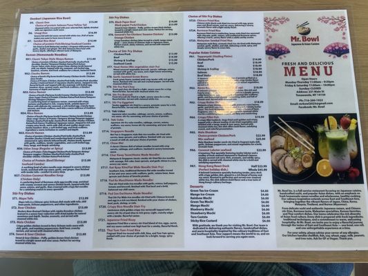 Menu photo 2 Mr. Bowl Tonawanda, NY Menu photo 2 Mr. Bowl Tonawanda, NY