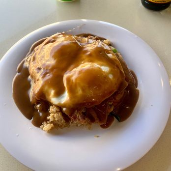 Pancakes & Waffles - Pork Loco Moco - Breakfast & Brunch Near Me - Honolulu, Hawaii