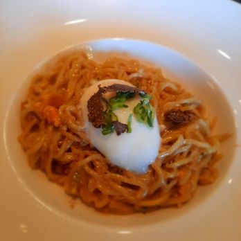 Soto - I came here for one thing, and one thing only... that decadent Uni Pasta! Cheers to a New Year full of good food - Japanese Near Me - Houston, Texas