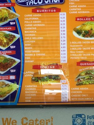 Menu photo 6 Rodrigo's Taco Shop San Diego, CA