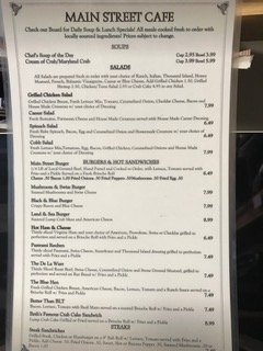 Menu photo 7 Main Street Cafe Harrington, DE Menu photo 7 Main Street Cafe Harrington, DE