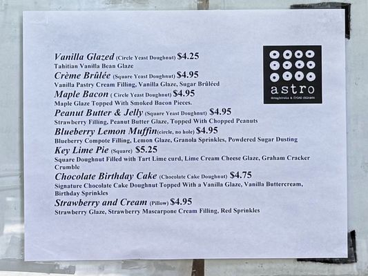Menu photo 4 Astro Doughnuts & Fried Chicken Washington, DC, DC