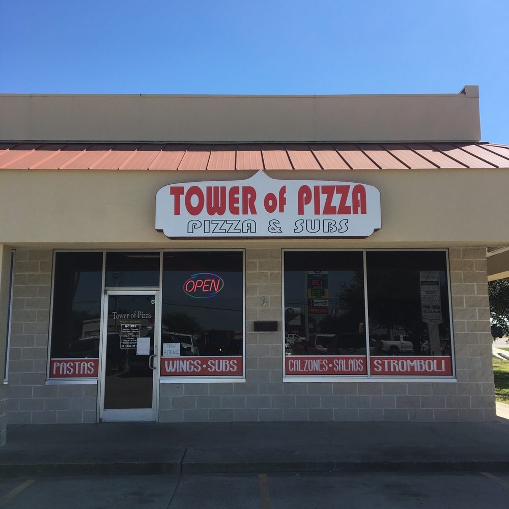Tower of Pizza - the front of the building - Pizza Near Me - Corpus Christi, Texas Tower of Pizza - the front of the building - Pizza Near Me - Corpus Christi, Texas