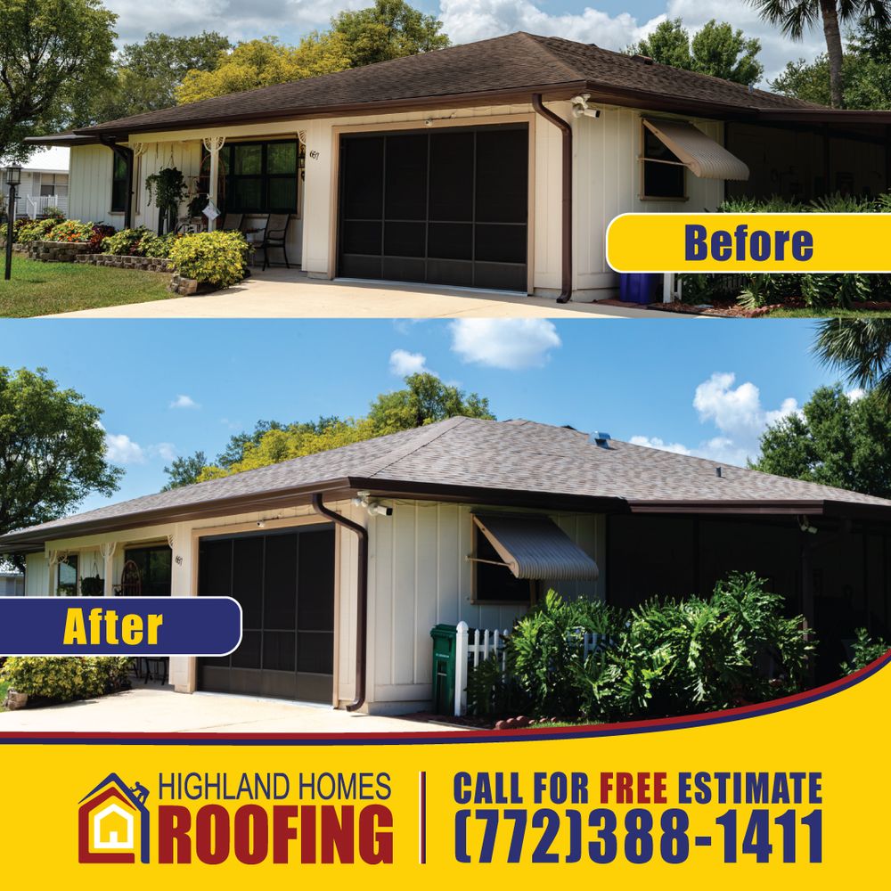 Slide of Highland Homes Roofing