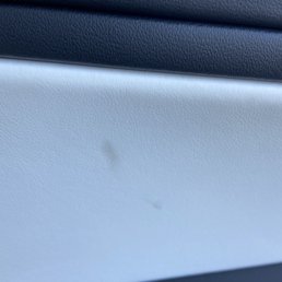 Greasy residue on driver side interior Greasy residue on driver side interior