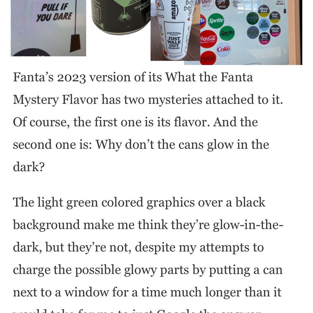 Amazon Go - The 2023 Fanta "Mystery Flavor" Halloween promotion is explained here for those who are curious and risk adverse to commit to a mystery - Convenience Stores Near Me - Torrance, California