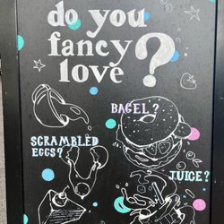 What Do You Fancy Love? - Sidewalk sign