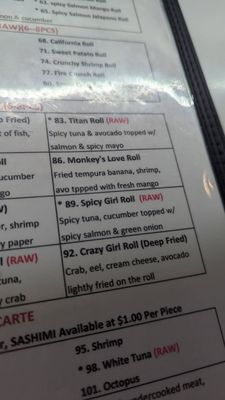 Menu photo 4 Sushi Train Nashville, TN