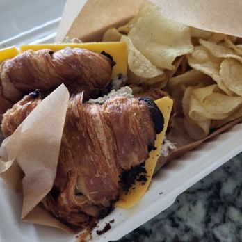 Roast Me Coffee Co - Chicken salad crossiant sandwich - Coffee & Tea Near Me - Boyd, Texas