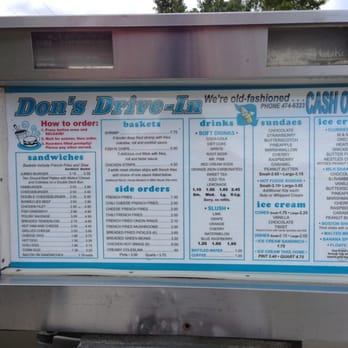 Don's Drive In - Menu - Burgers Near Me - Kentland, Indiana Don's Drive In - Menu - Burgers Near Me - Kentland, Indiana