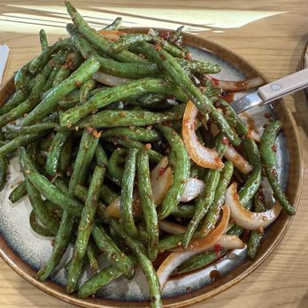 Hidden Dumpling House - Landpark - Spicy Garlic Green Beans - Chinese Near Me - Sacramento, California