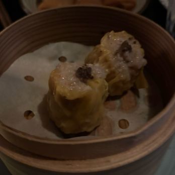 Mott 32 - Quail egg shumai with iberico pork and truffle - Chinese Near Me - Las Vegas, Nevada Mott 32 - Quail egg shumai with iberico pork and truffle - Chinese Near Me - Las Vegas, Nevada
