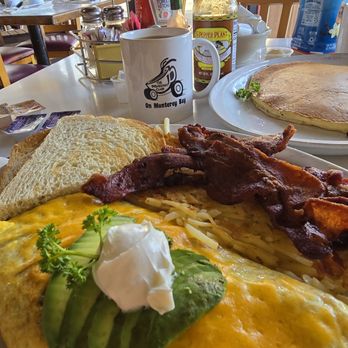 The Breakfast Club - We both ordered the "Ken's" omelets, a delicious blend of Ortega chilis, tomatoes, avocado, cheese, and sour cream. - Breakfast & Brunch Near Me - Seaside, California The Breakfast Club - We both ordered the "Ken's" omelets, a delicious blend of Ortega chilis, tomatoes, avocado, cheese, and sour cream. - Breakfast & Brunch Near Me - Seaside, California