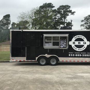 Romey's Rib Shack - a bbq truck parked in a parking lot - Barbeque Near Me Romey's Rib Shack - a bbq truck parked in a parking lot - Barbeque Near Me