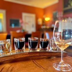 Edenvale Winery - Viognier and flight