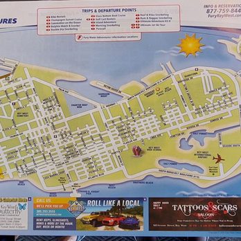 Sunshine Scooters - Map of area - Bike Rentals Near Me - Key West, Florida