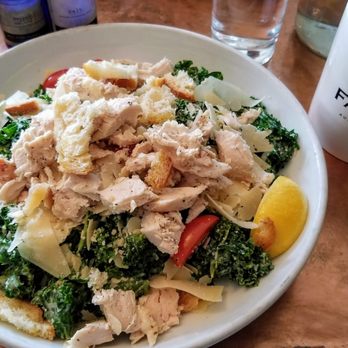 Hillside Farmacy - Kale Caesar w/ Chicken - New American Near Me - Austin, Texas Hillside Farmacy - Kale Caesar w/ Chicken - New American Near Me - Austin, Texas