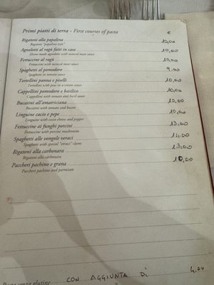 Menu photo 4 Osteria dei Pontefici Rome, RM Menu photo 4 Osteria dei Pontefici Rome, RM