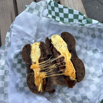Leon's Bagels - Bacon Egg and Cheese Sandwich - Bagels Near Me - New York, New York