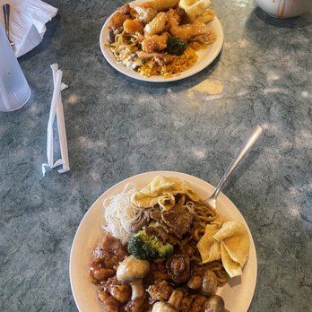 Family Buffet - two plates of food on a table - Chinese Near Me - Junction City, Kansas Family Buffet - two plates of food on a table - Chinese Near Me - Junction City, Kansas