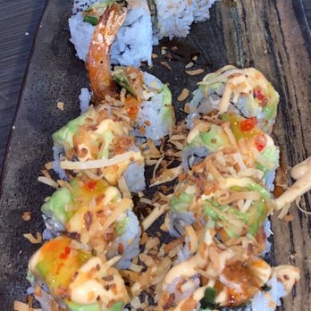 Sushi Lounge - Cocomo Roll + Eel roll. - Sushi Bars Near Me - Point Loma, California Sushi Lounge - Cocomo Roll + Eel roll. - Sushi Bars Near Me - Point Loma, California