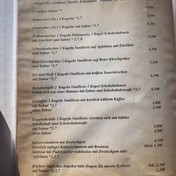 Dat Dünenhuus - Speisekarte - Nachtisch