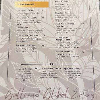 Gallivant Global Eatery - Menu - Breakfast & Brunch Near Me - Dover, New Hampshire