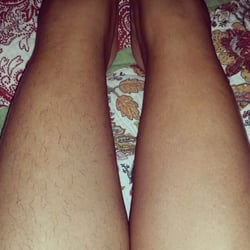 Beautiful Me Skin Boutique - Side by side pic of leg Sugaring!