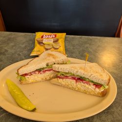 Toasted egg salad on sourdough
